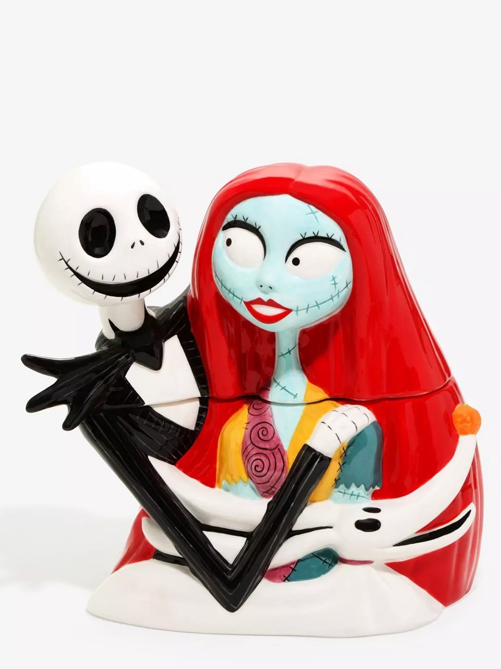 HTF Licensed Disney Nightmare Before Christmas Cookie Jar Jack +  Sally + Zero